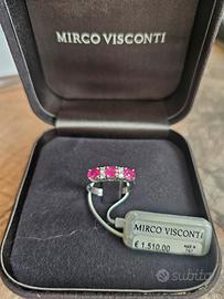 Anello  con rubini  e diamanti