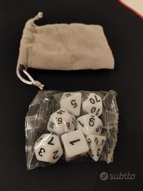 Set dadi bianchi