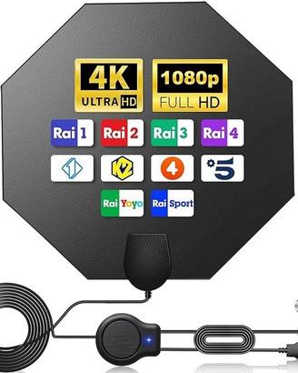 Antenna TV da interno pre-amplificata