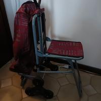 carrello per la spesa con ruote da gradini 