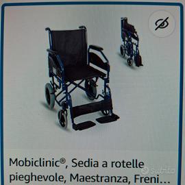Sedia a rotelle pieghevole per anziani