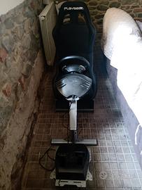 simulatore playseat+volante thrustmaster
