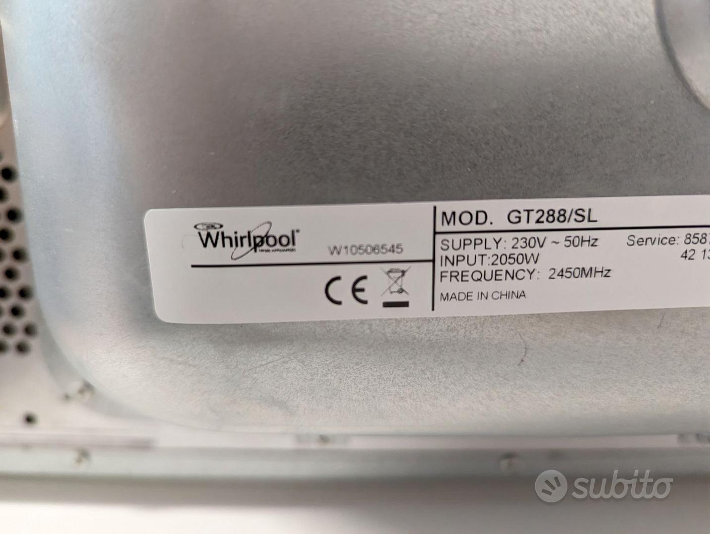 Microonde Whirlpool Gusto GT288/SL - Elettrodomestici In vendita a Cagliari