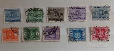 Regno 1934-10 Segnatasse con temma e fasci