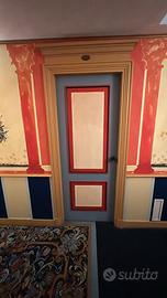 Lotto di 39 porte in legno