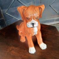 Boxer in ceramica firmato Ronzan 