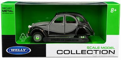 Welly 1:24 Citroën 2CV 6 Charleston Grigio/Nero