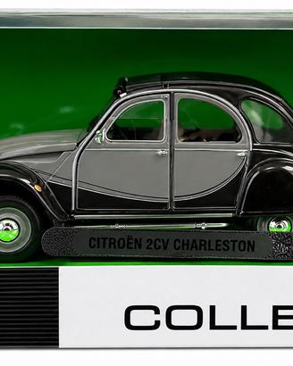 Welly 1:24 Citroën 2CV 6 Charleston Grigio/Nero