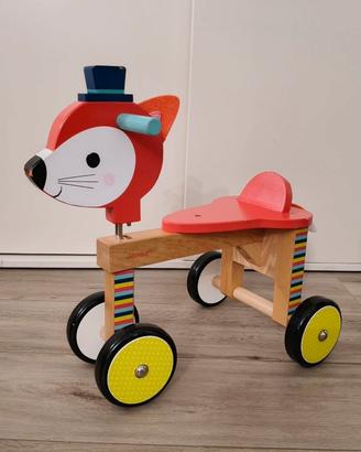 cavalcabile in legno senza pedali 