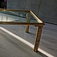 Tavolino vintage color oro