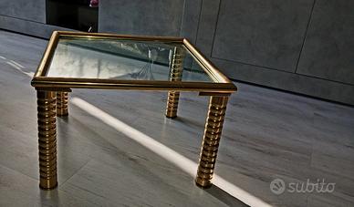 Tavolino vintage color oro