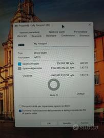 WD 4TB My Passport Ultra HDD portatile USB-C