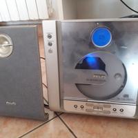 stereo Philips lettore cd con una sola cassa 
