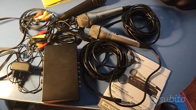 SilverCrest set per karaoke con 2 microfoni