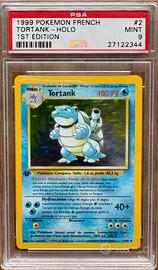 Blastoise/Tortank 1 edizione PSA 9