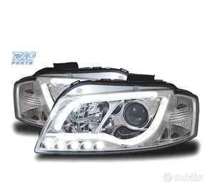 FARI A LED AUDI A3 8P 03-08 CON LUCE DIURNA TRU DR