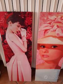 2 Stampe su tela Audrey Hepburn