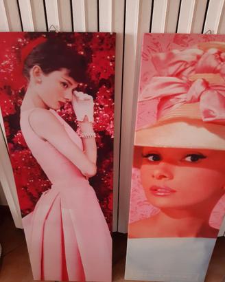 2 Stampe su tela Audrey Hepburn