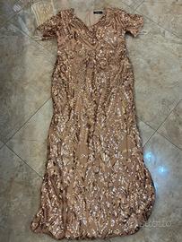 Vestito elegante lungo curvy