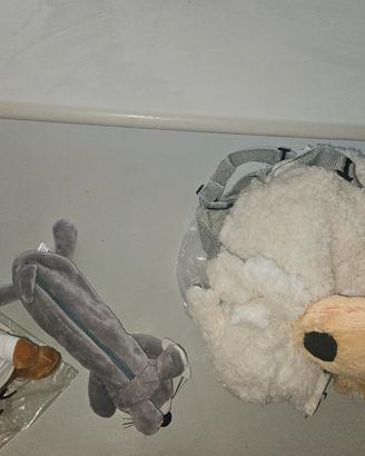 set 4 peluche nuovi