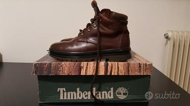 Timberland pedule in pelle testa di moro tg 41.5