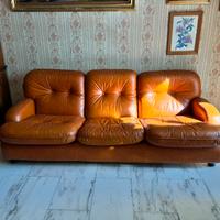 Divano e poltrone doimo vintage in vera pelle
