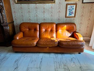 Divano e poltrone doimo vintage in vera pelle