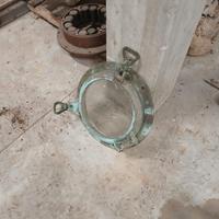 Oblò nautico originale d’epoca in bronzo 1930