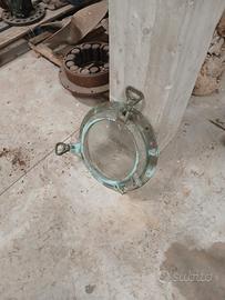 Oblò nautico originale d’epoca in bronzo 1930