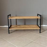 Scarpiera Legno 2 ripiani