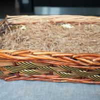 Cesto di vimini per confezione / regali Natale