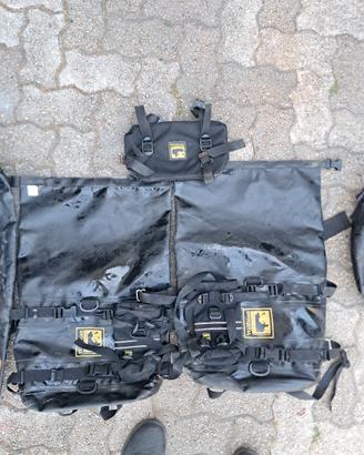 Set borse moto strada fuoristrada