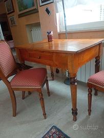 antiquariato tavolo rustico fine 800