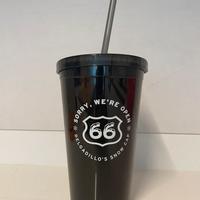Bicchiere Con Cannuccia Route 66