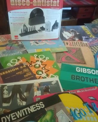 dischi  33 giri Lp + macchina lava dischi 