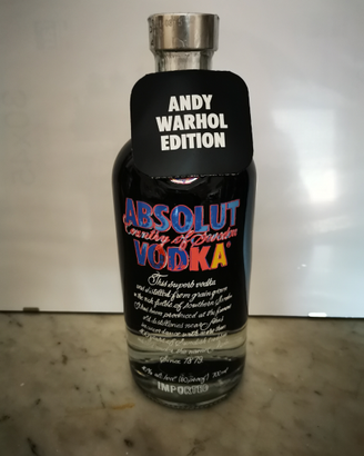 Absolute vodka limited edition Andy Wharol 700 ml