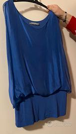 Sandro Ferrone, blusa elegante azzurra, L