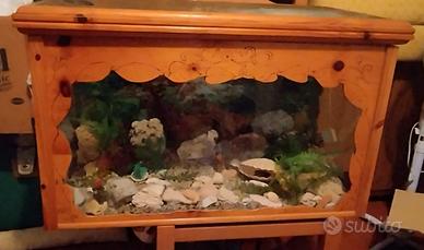 Acquario artigianale 76cm x 48cm x 40cm x 150lt