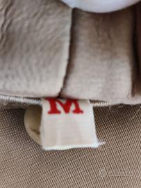 Cappotto donna pelle scamosc miele collo volpe M