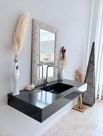 LAVABO MONOBLOCCO SILESTONE PER BAGNO