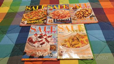 LOTTO 5 RIVISTE CUCINA COLLANA SALE & PEPE