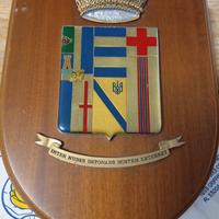 Targa Araldica in Legno con Stemma