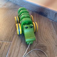 Coccodrillo legno da tirare