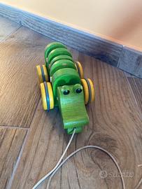 Coccodrillo legno da tirare