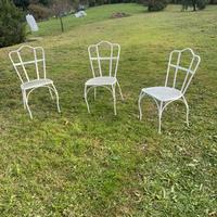 Sedie da giardino, set da sei, vintage