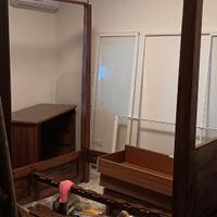 Letto a baldacchino in legno