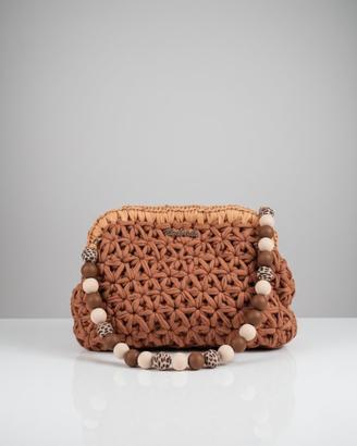 Borsa marrone Handmade Fettuccia e Rafia Chic