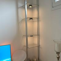 Libreria acciaio vetro