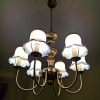 Lampadario vintage bronzo