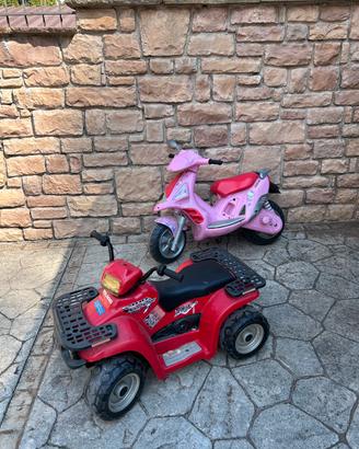 2 moto elettriche per bambini